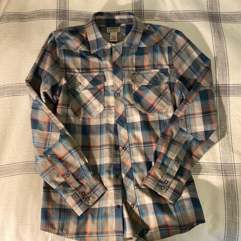 LL Bean men’s flannel shirt S